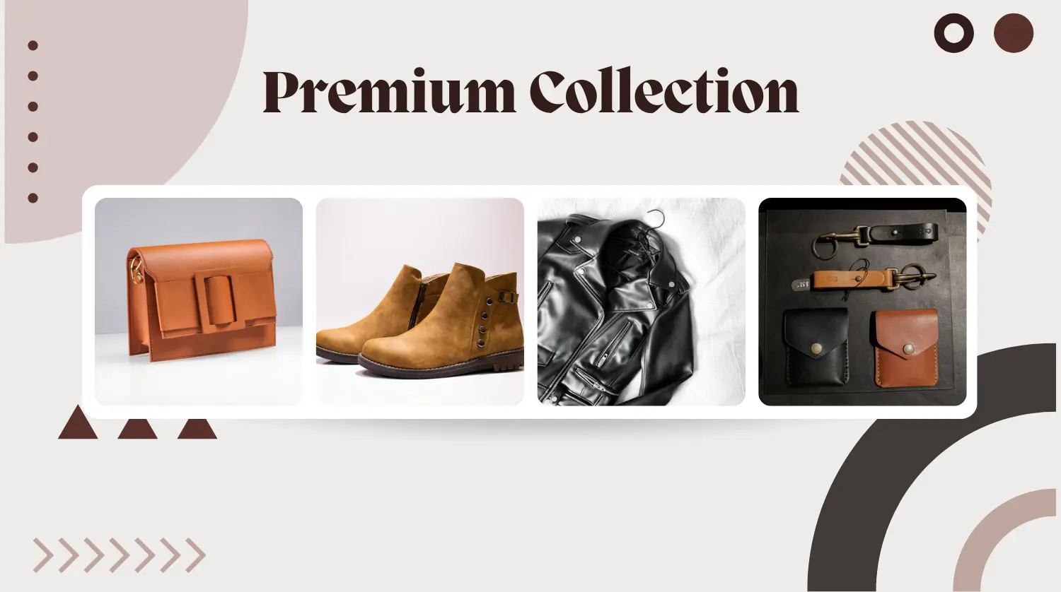 Banner For GenuineLeather shoes belts wallets handbags jackets men women in India stysion brand new